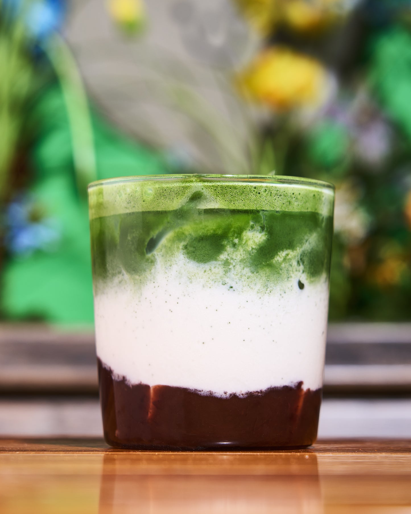 Red Bean Matcha Latte