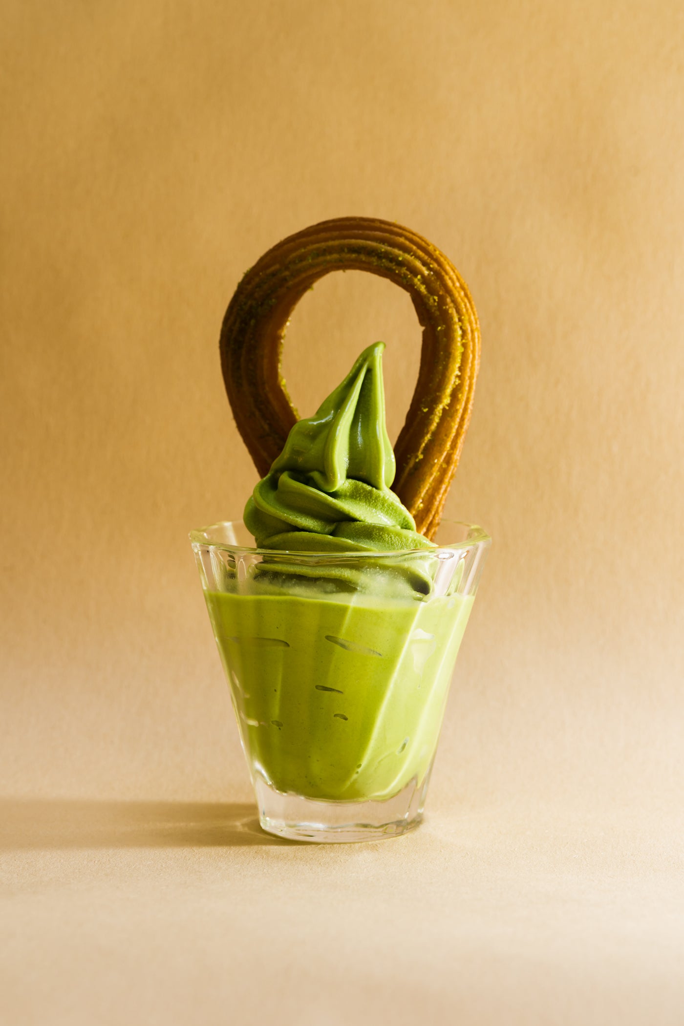 Matcha Churro Soft Serve Sundae