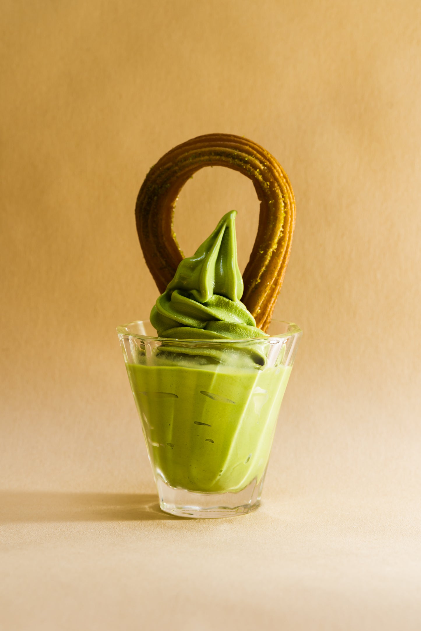 Matcha Churro Soft Serve Sundae